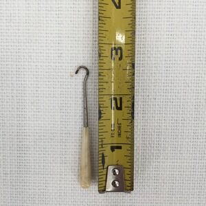 Antique Victorian Celluloid Jewelry or Button Hook Woman's French Petite Tiny